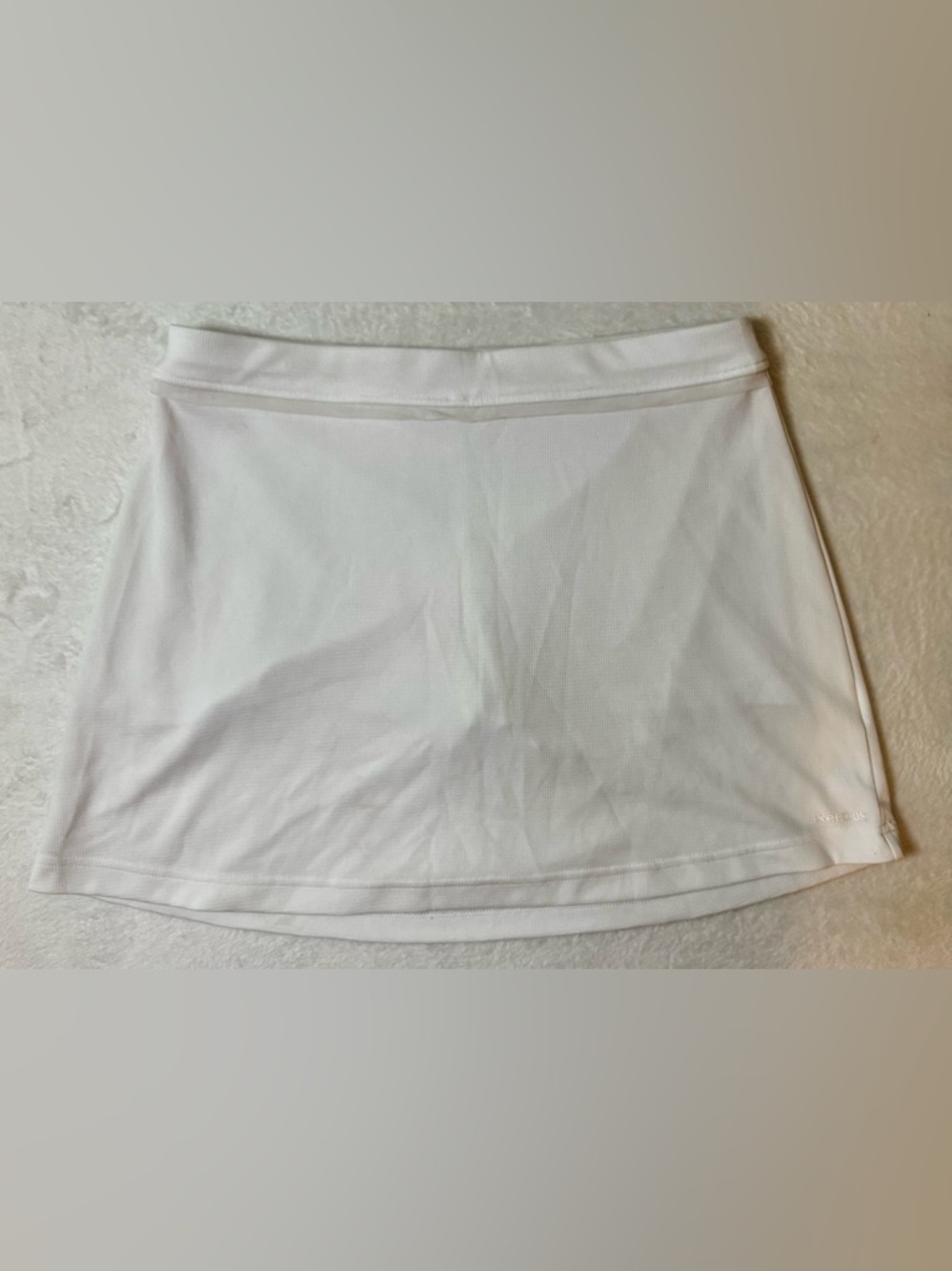 Reebok Small White Running or Tennis Skirt with attached shorts